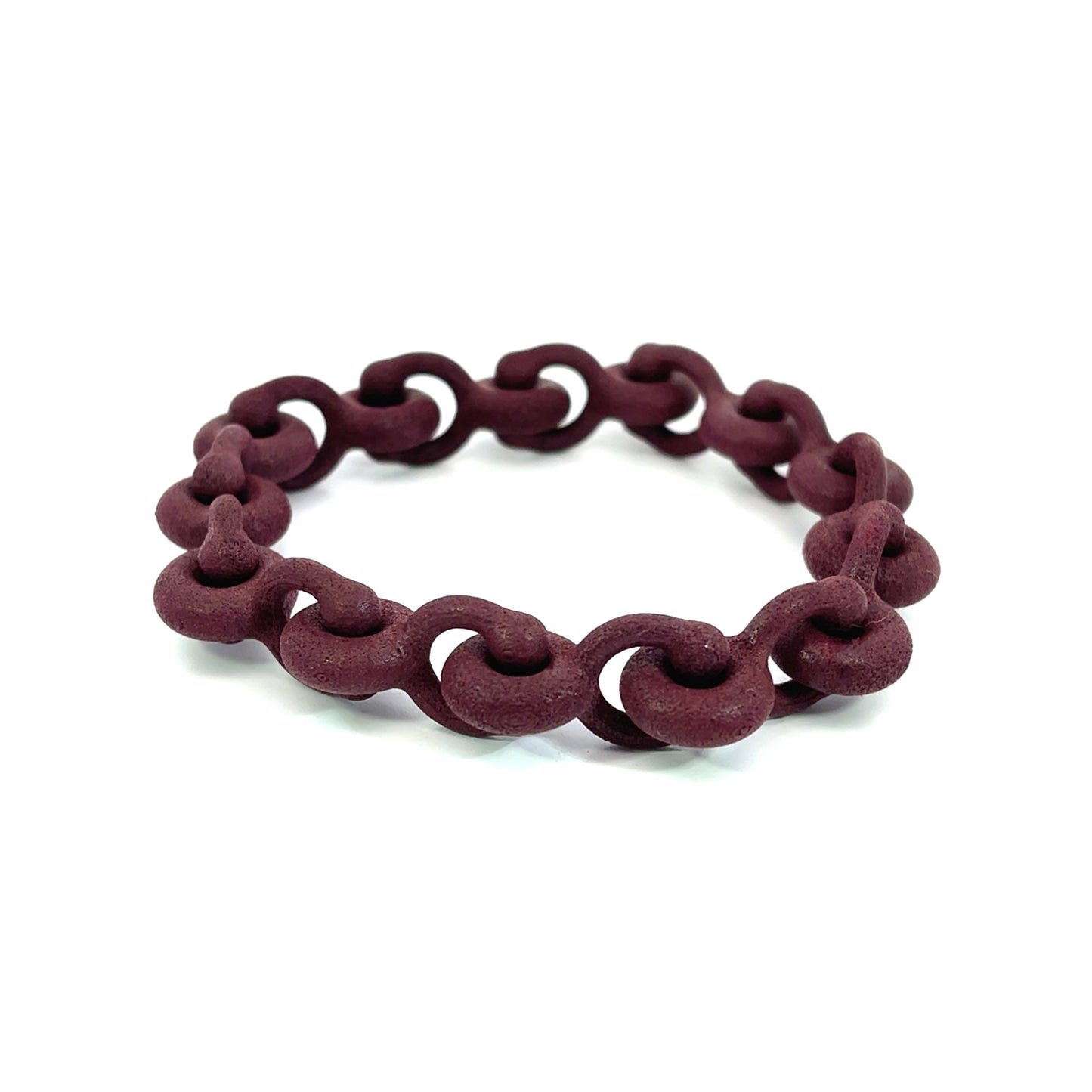 Aubergine Nylon Link Bracelet