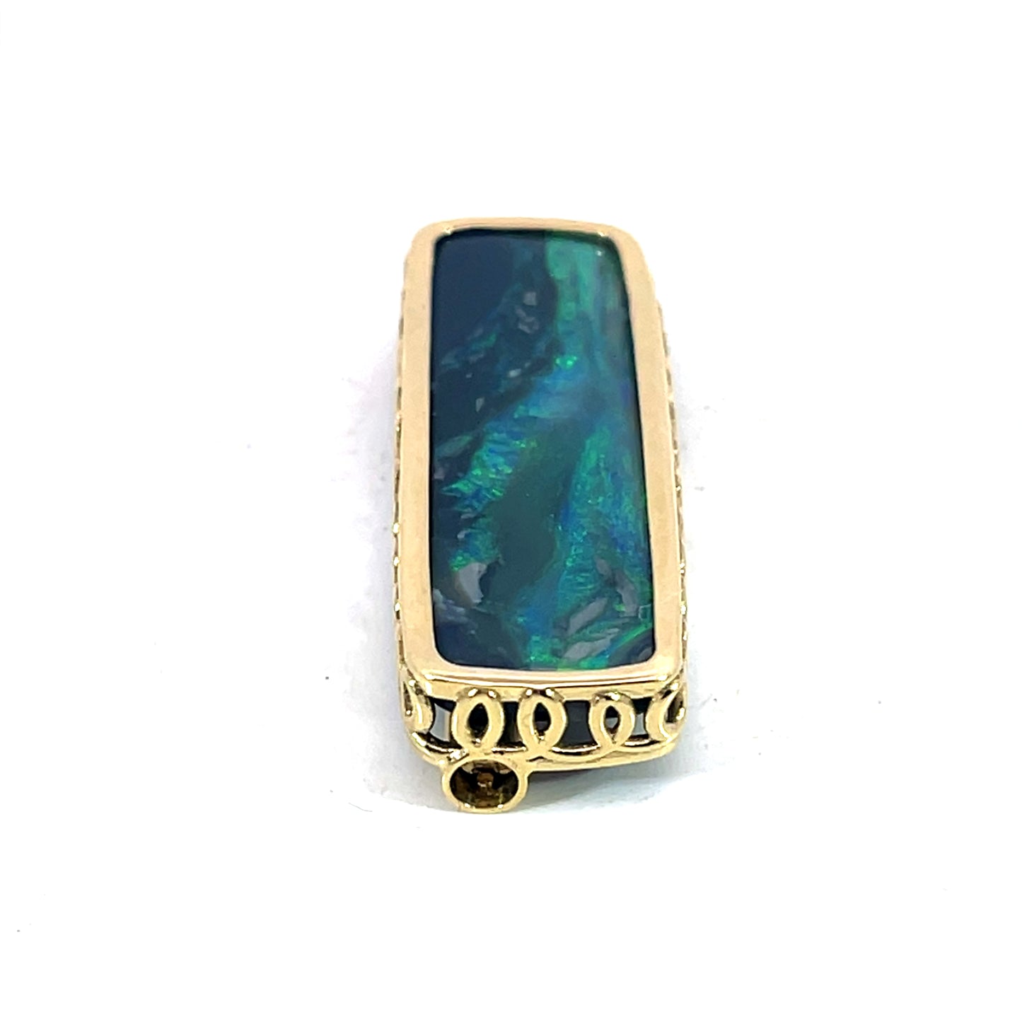 18k Yellow Gold Black Opal Modullyn Clasp