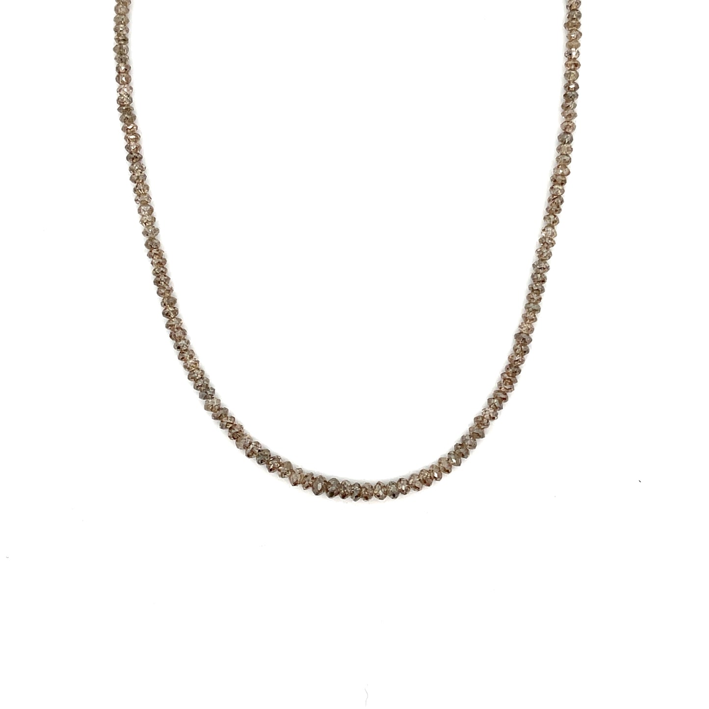 Champagne Diamond Strand with a Rose Gold Clasp