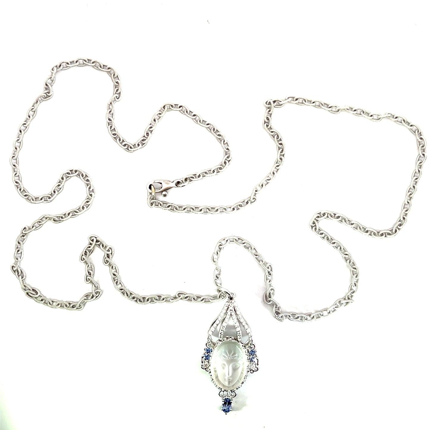 Lady in the Moonstone Pendant