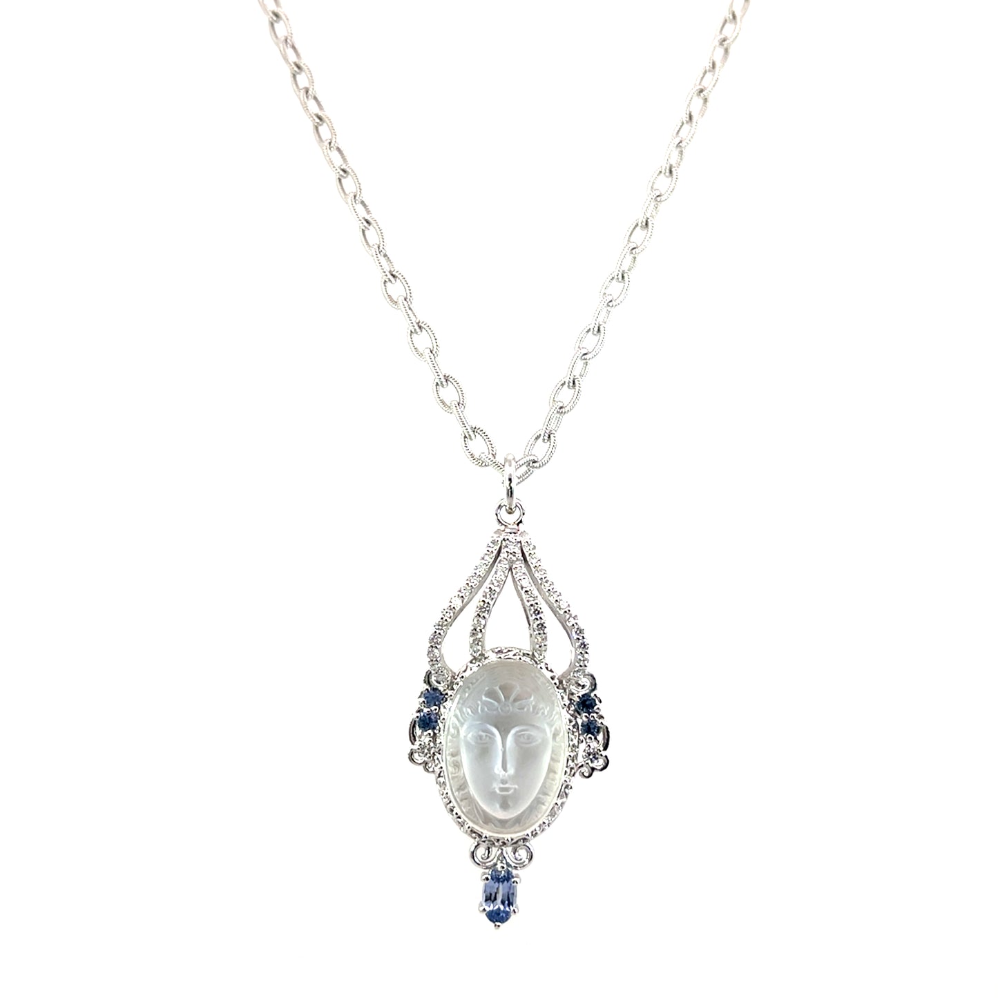 Lady in the Moonstone Pendant