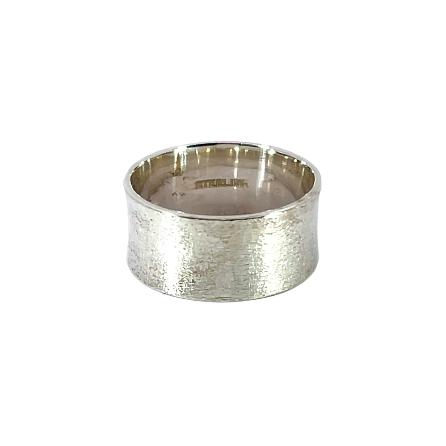Sterling Silver 10.2 millimeter wide Band