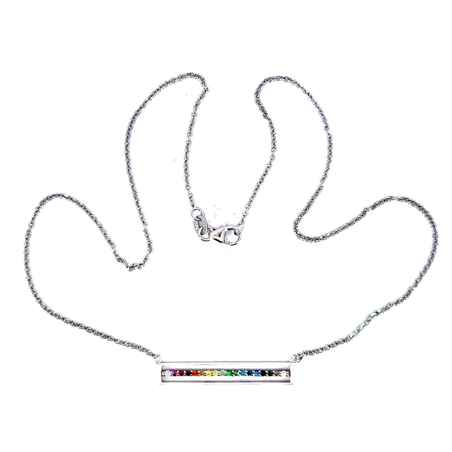 18k White Gold "Equality" Necklace