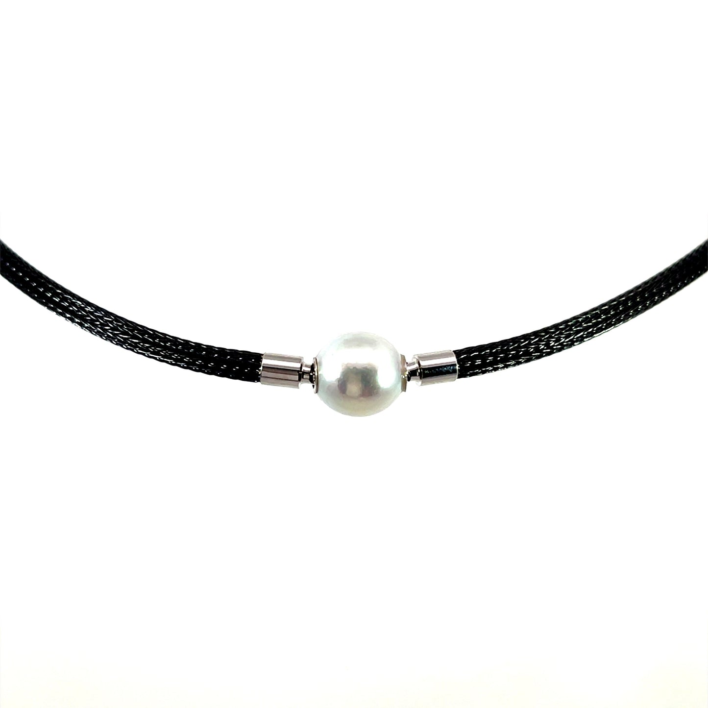Akoya Pearl Clasp with 18k White Gold