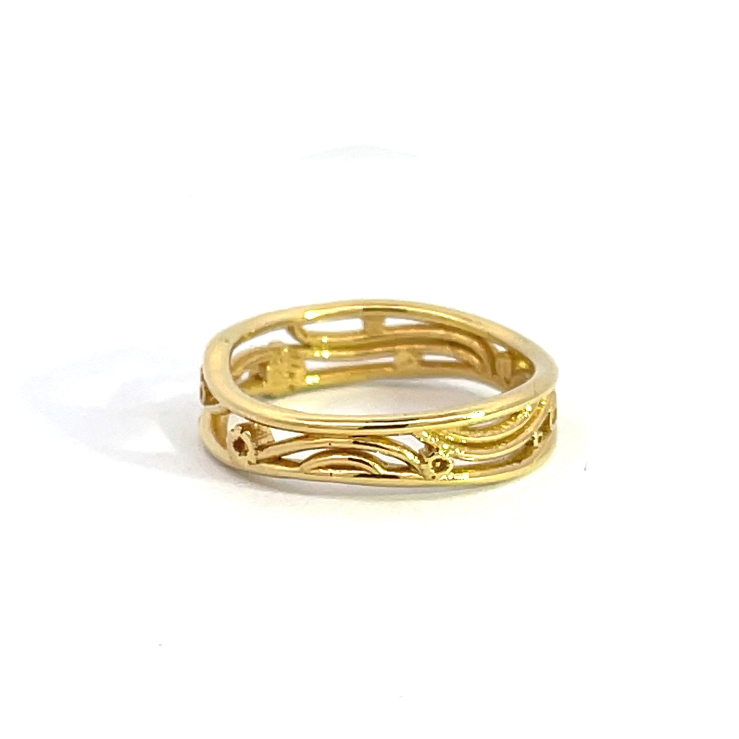 18k Yellow Gold Klimt Band