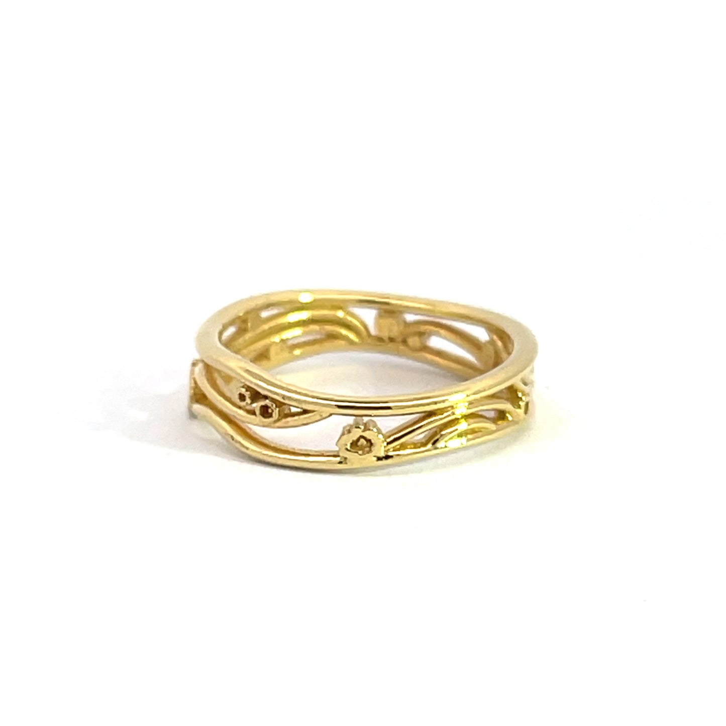 18k Yellow Gold Klimt Band