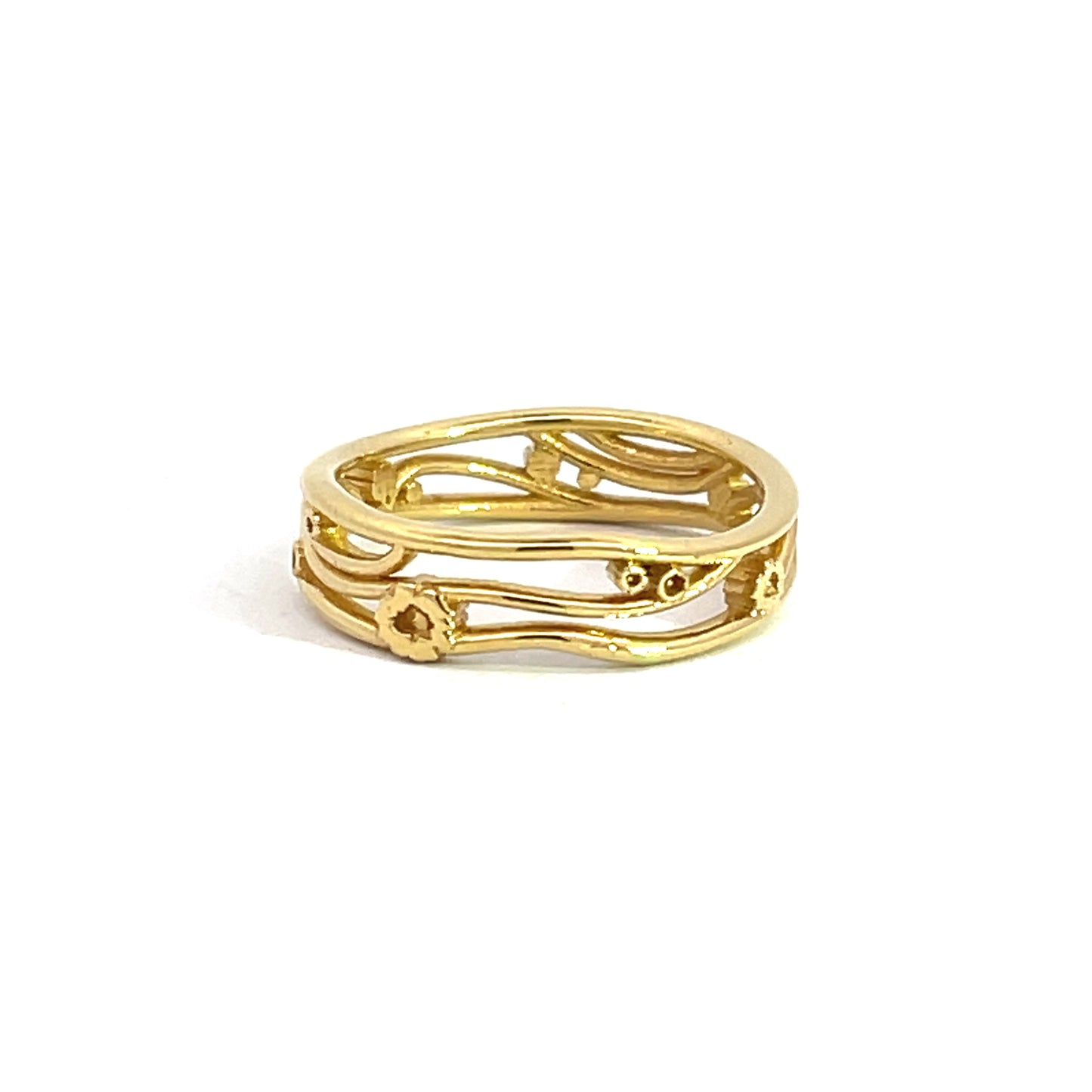 18k Yellow Gold Klimt Band