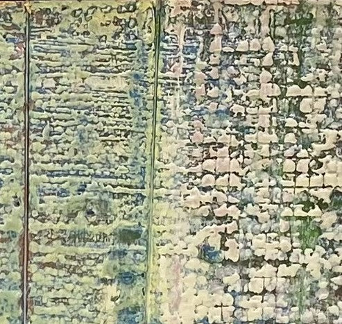 "Heart Squared" Encaustic Painting