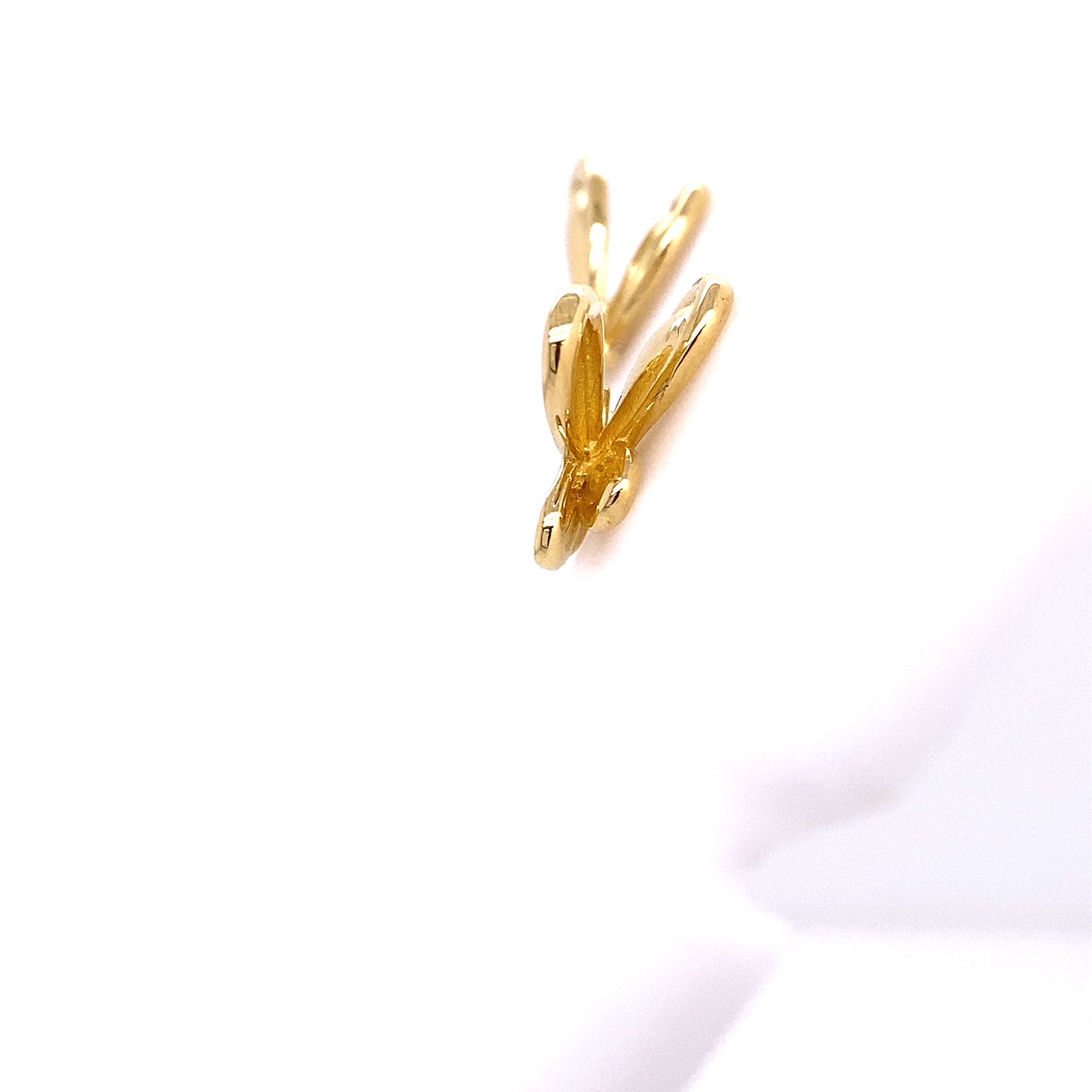 Custom jewelry, 18k yellow gold butterfly studs, llyn strong, Greenville, SC