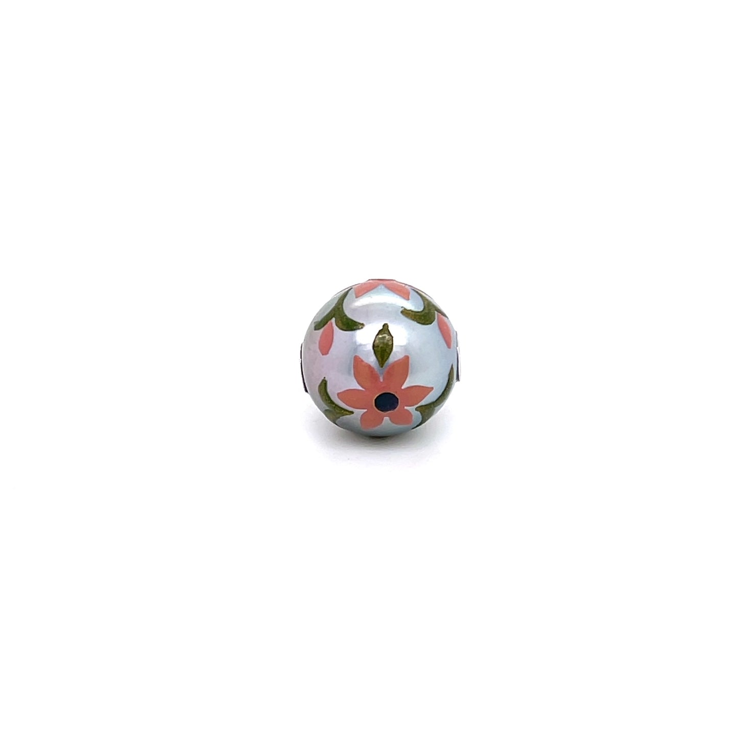 Custom jewelry, pink flower maki-e pearl clasp, llyn strong, Greenville, SC