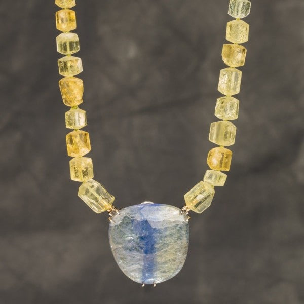 Custom Jewelry, Yellow Beryl Strand, llyn strong, Greenville - South Carolina