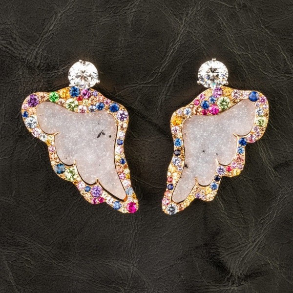 custom jewelry, gold, studs, zirconia, earrings, llyn strong, greenville, south carolina
