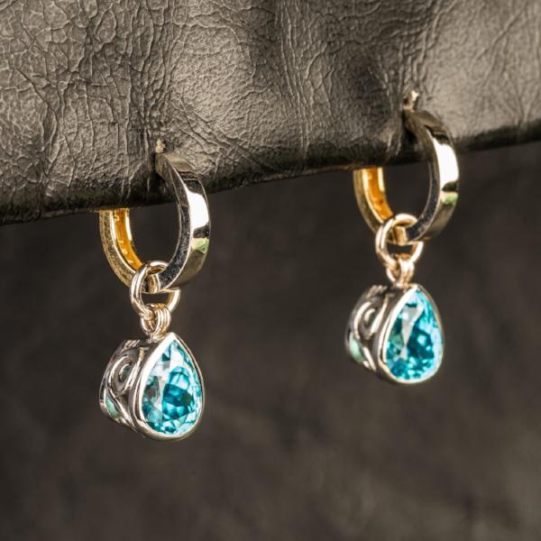 Custom Jewelry, earrings, hoops, yellow and white gold, llyn strong, Greenville, South Carolina