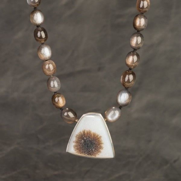 custom jewelry, moonstone, necklace, llyn strong, greenville, south carolina