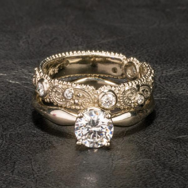 Custom Jewelry, ring, white gold, zirconia, llyn strong, Greenville, South Carolina