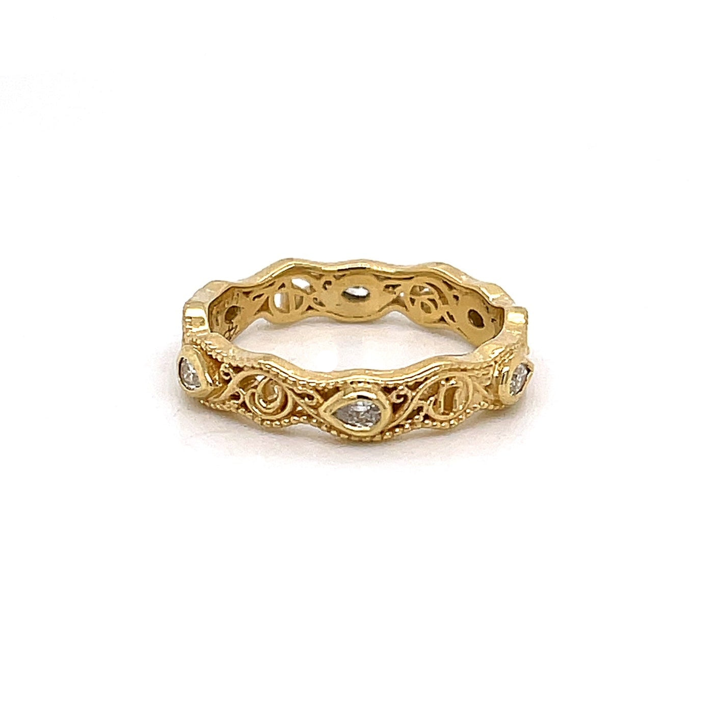 18k Yellow Gold Strong Pair Band