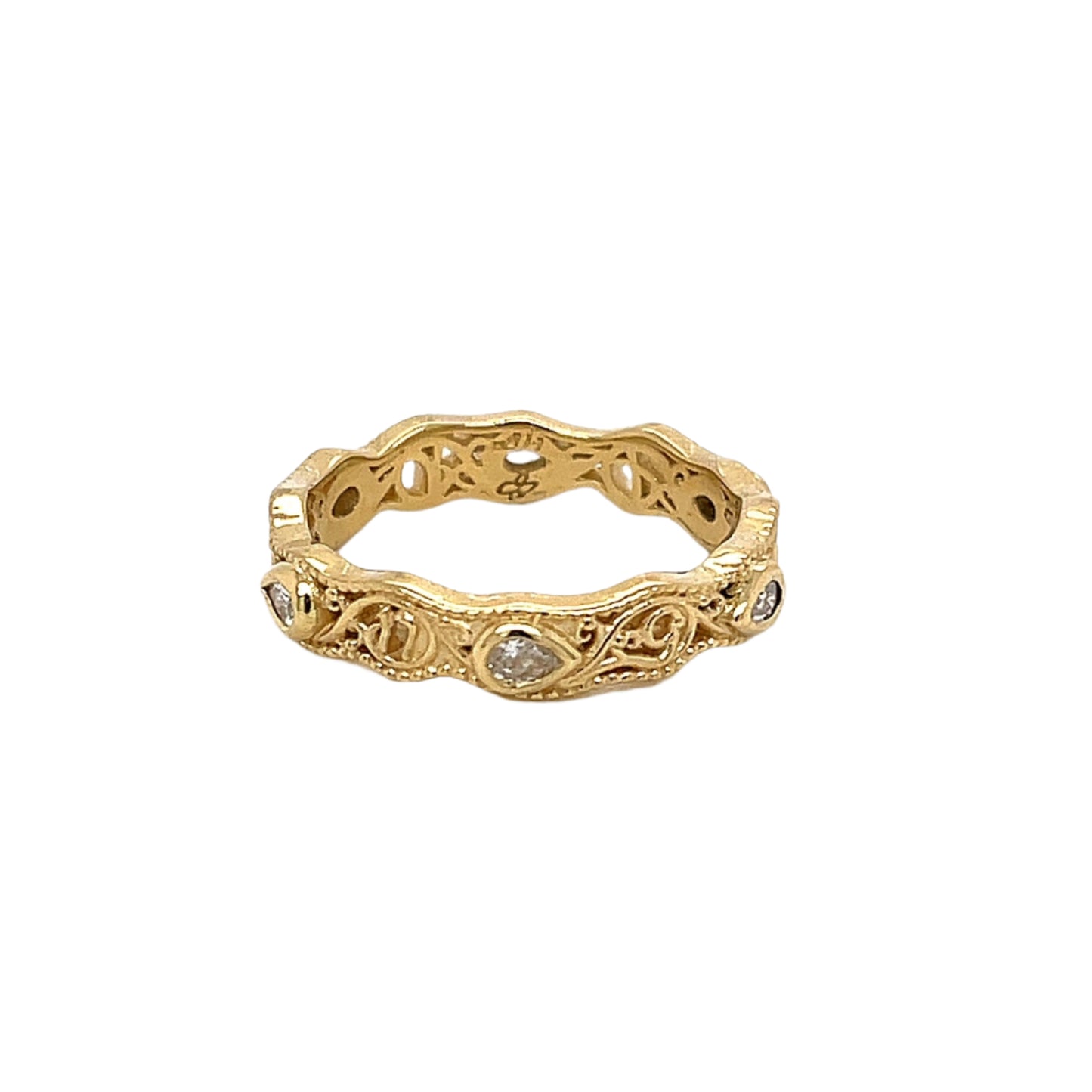 18k Yellow Gold Strong Pair Band