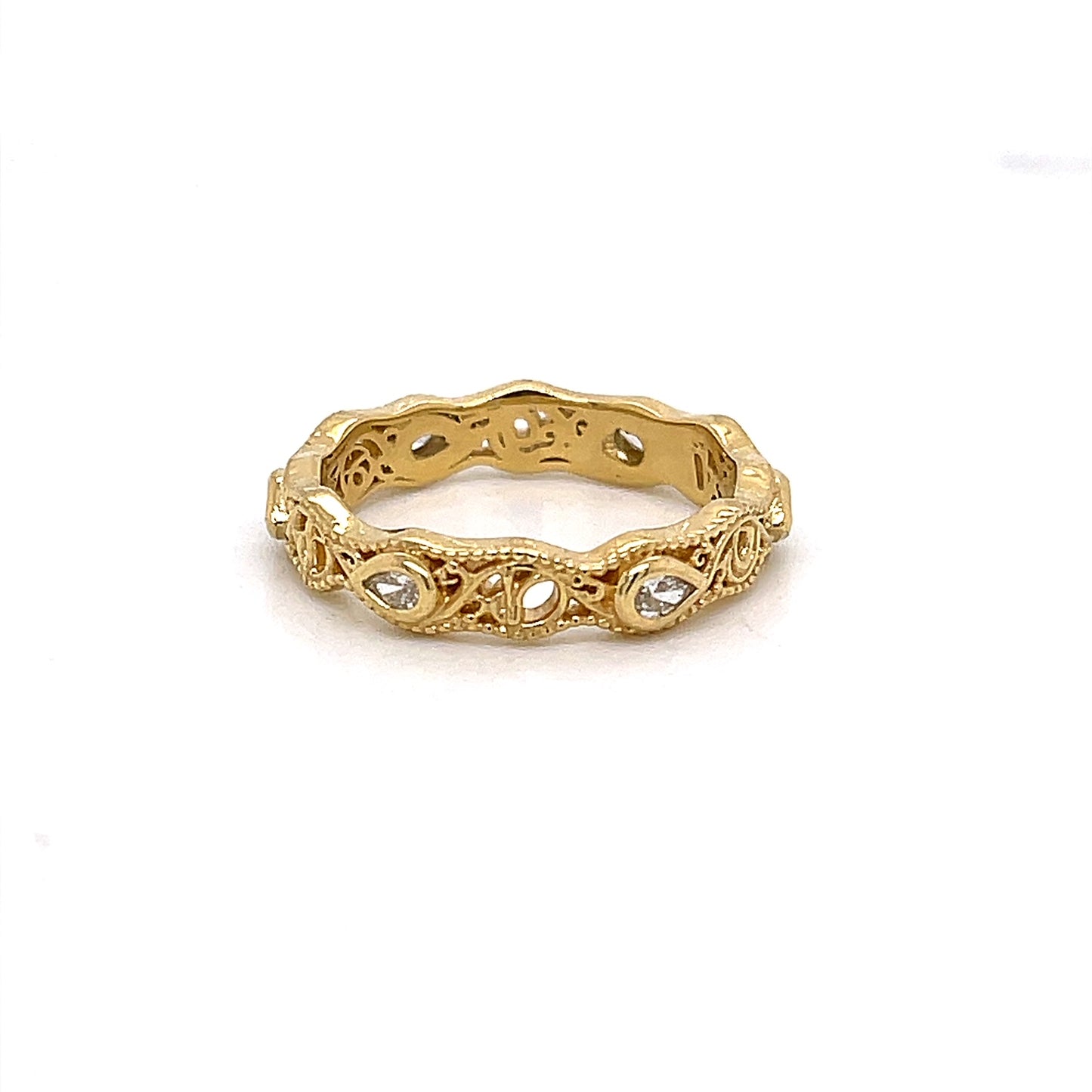 18k Yellow Gold Strong Pair Band