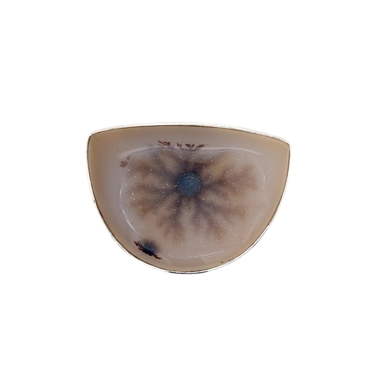 Dendritic Druzy Agate Clasp