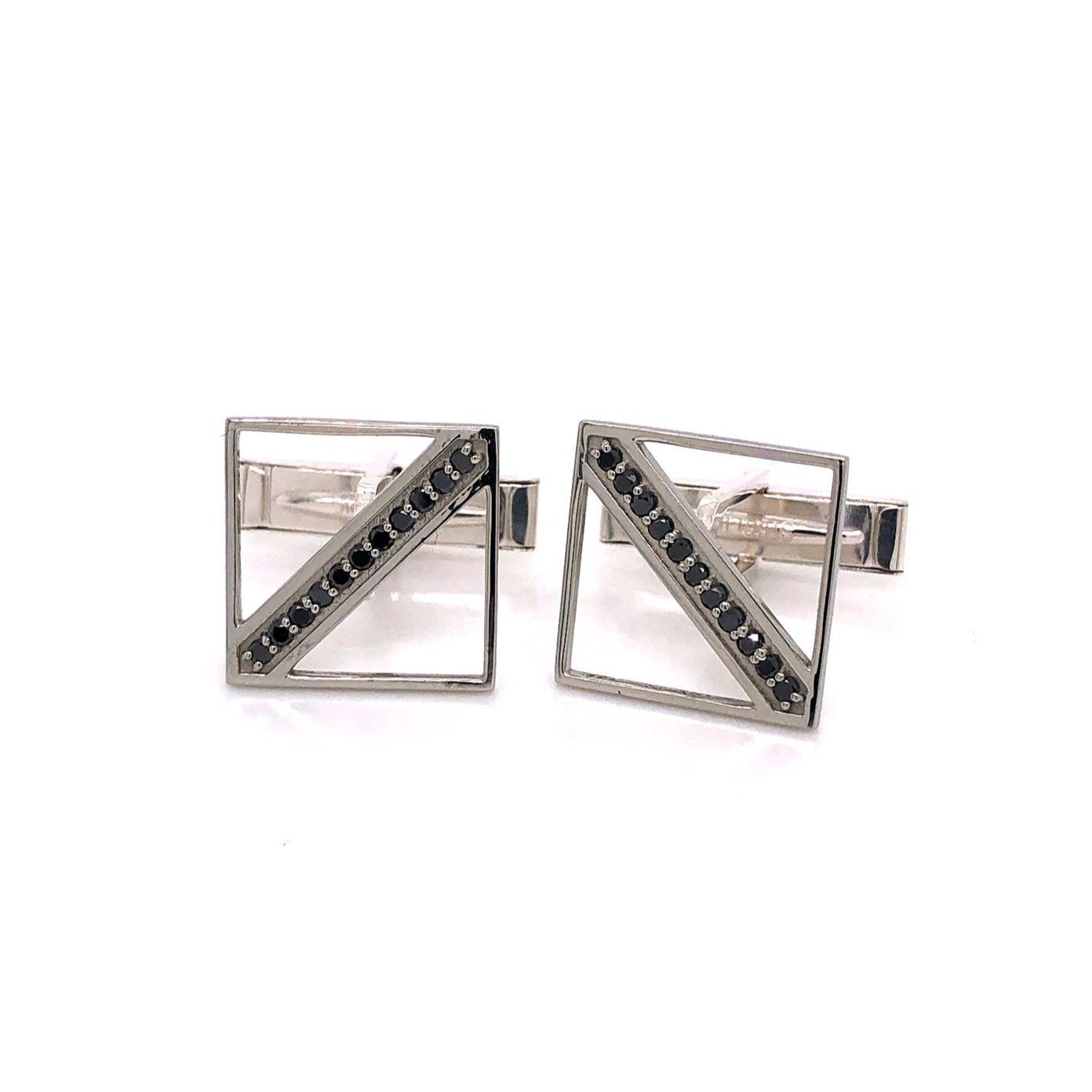 Custom Jewelry, Black diamond cufflinks, Sydney Strong, Greenville, South Carolina