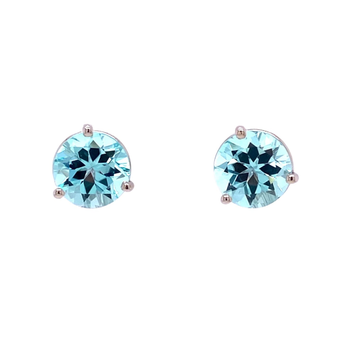 Custom Jewelry, Blue Tourmaline Studs, llyn strong, Greenville, South Carolina