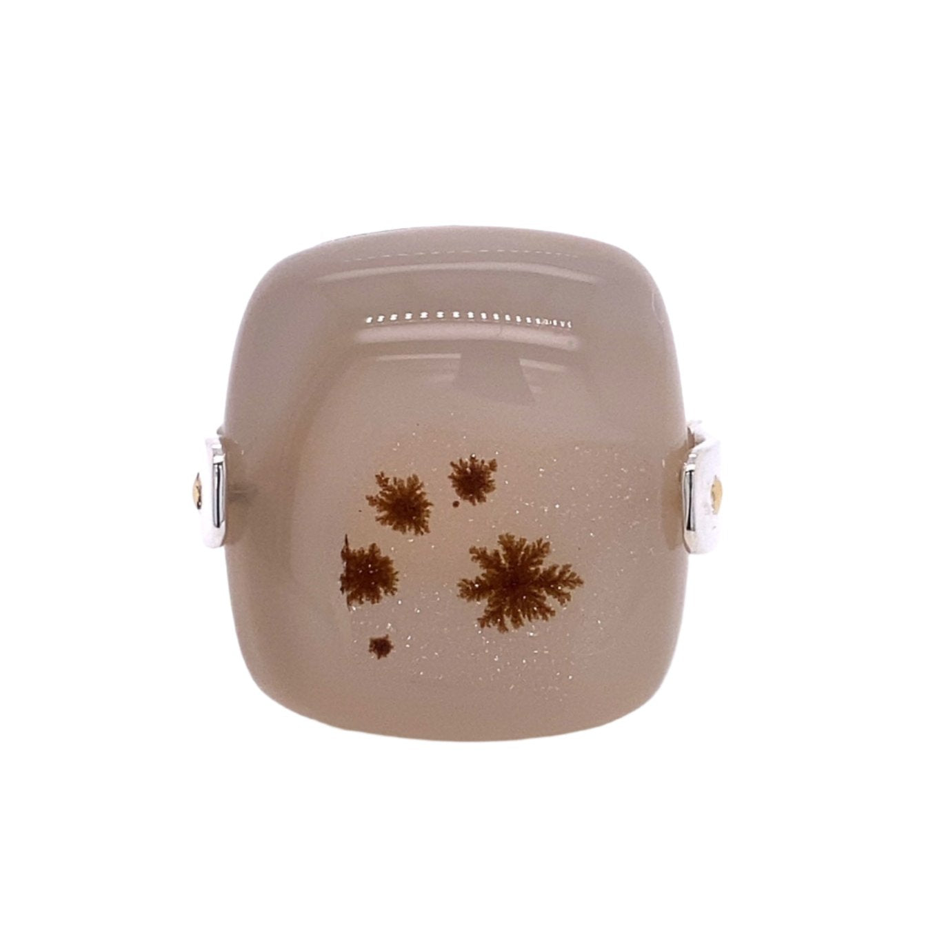 Custom Jewelry, brown and white druzy ring, llyn strong. greenville, south carolina