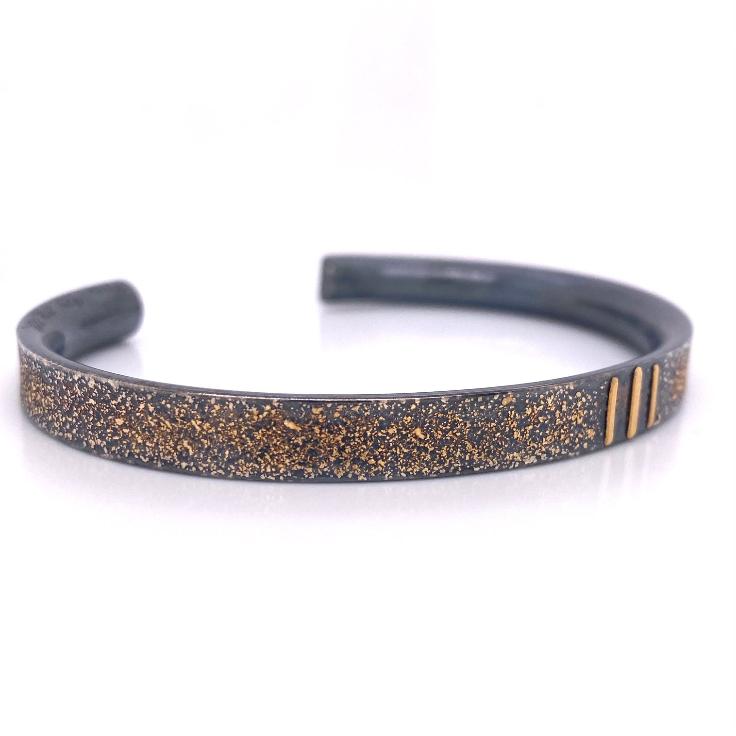 Custom Jewelry, Mens linear narrow cuff, llyn strong, Greenville, South Carolina