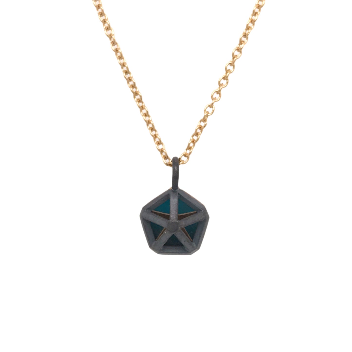 Custom Jewelry, Medium pentagon pendant, Erin Stuart, Greenville, South Carolina
