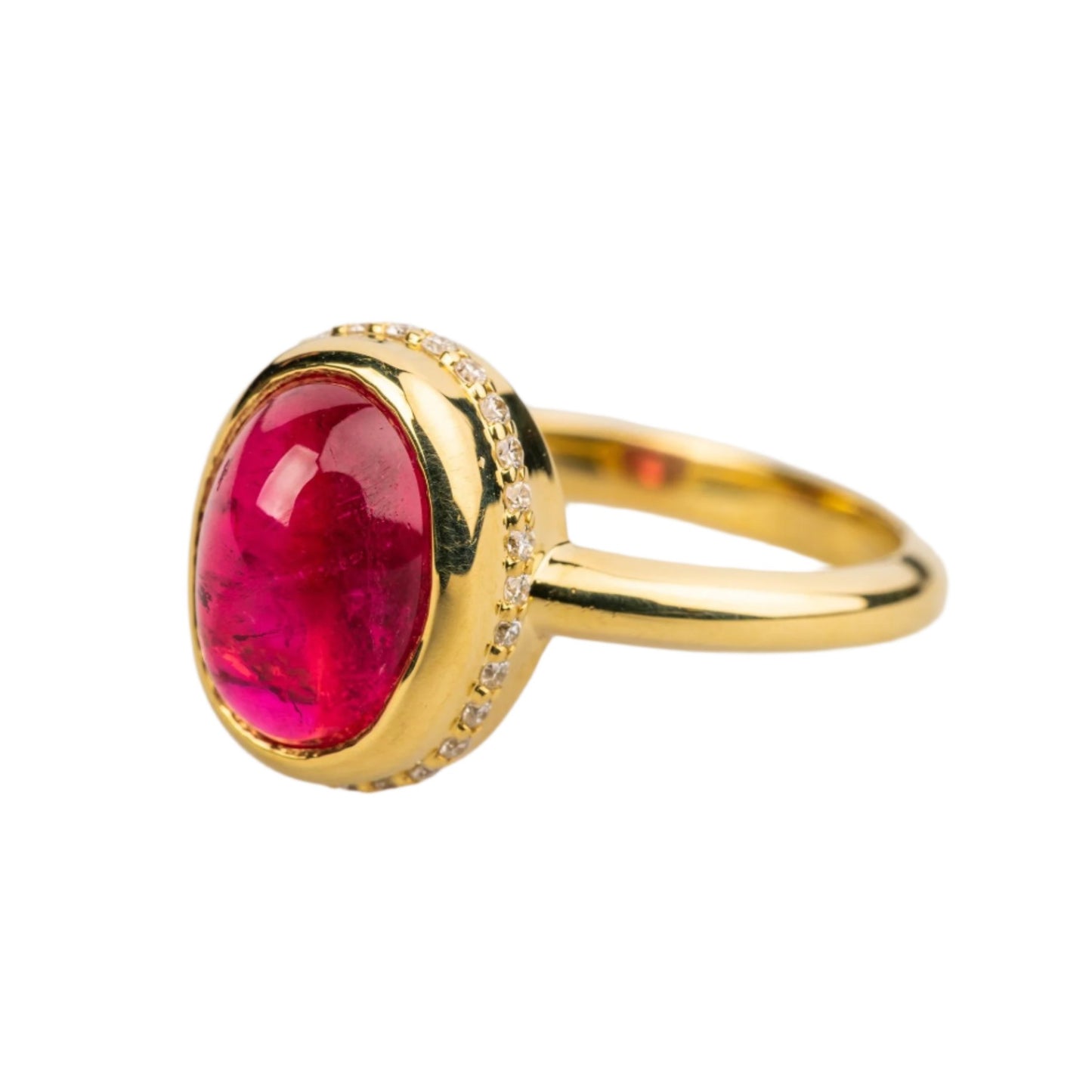 Custom Jewelry, Red Tourmaline Ring, Sydney Strong, Greenville, South Carolina