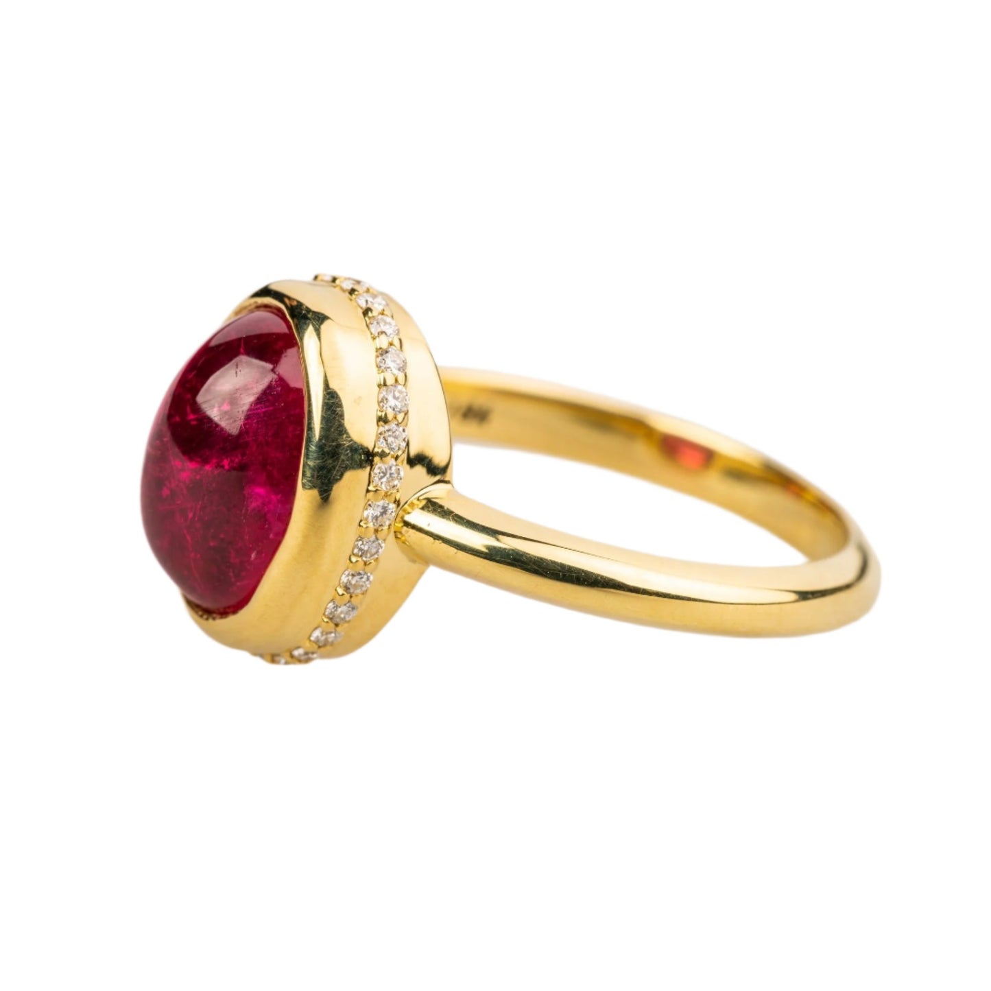 Custom Jewelry, Red Tourmaline Ring, Sydney Strong, Greenville, South Carolina