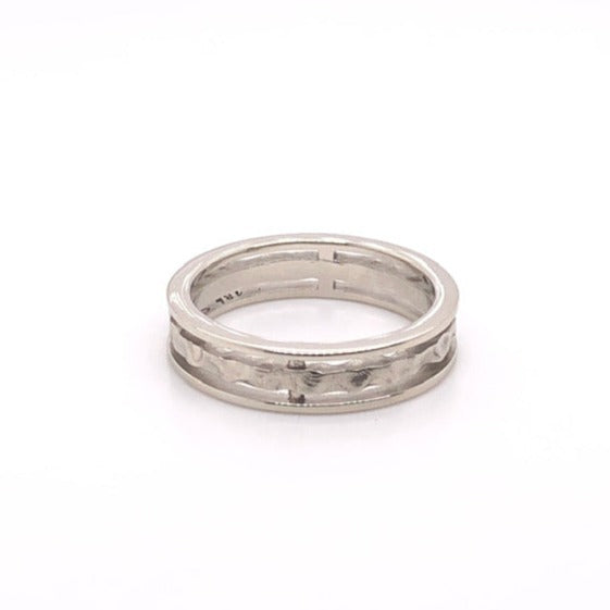 Custom Jewelry, white gold hammered floating ring, Sydney Strong, Greenville, South Carolina