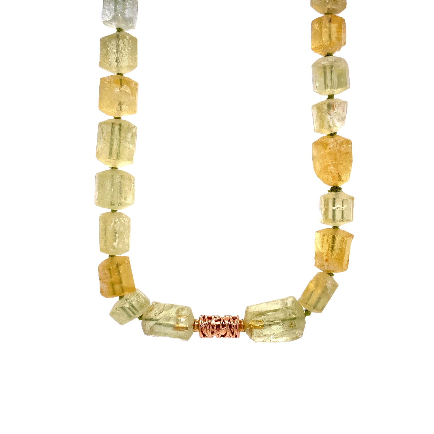 Custom Jewelry, Yellow Beryl Strand, llyn strong, Greenville - South Carolina