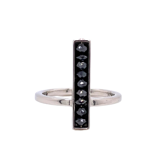 Custom Jewelry, Black Diamond bar Ring, Sydney Strong, Greenville, South Carolina