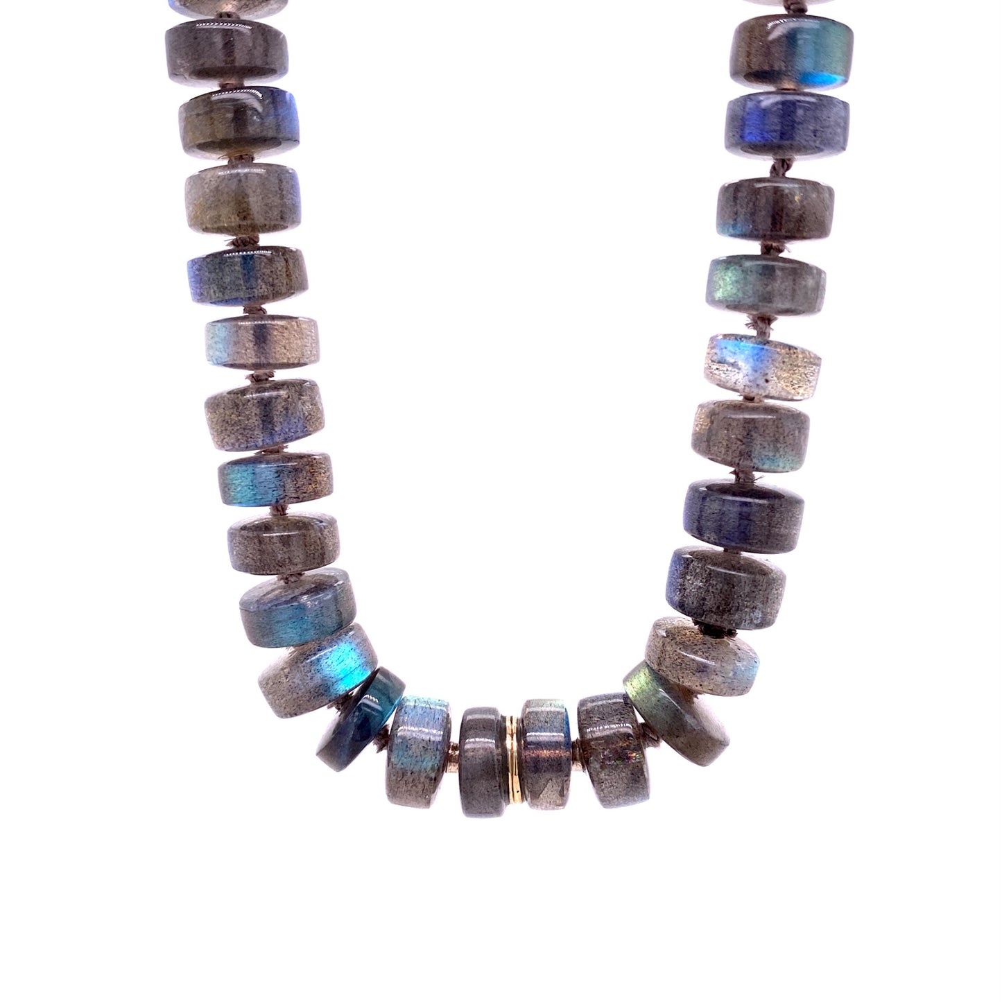 custom jewelry, gold, labradorite, necklace, llyn strong, greenville, south carolina
