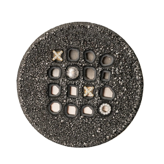 Custom Jewelry, Tic tac toe brooch, llyn strong, Greenville, South Carolina