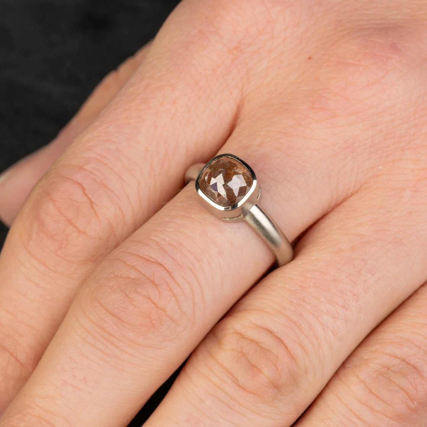 Custom Jewelry, Cognac Diamond Ring, llyn strong, Greenville, South Carolina