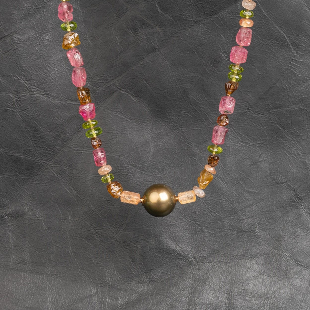 Custom jewelry, multi earth tone strand, llyn strong, Greenville, South Carolina