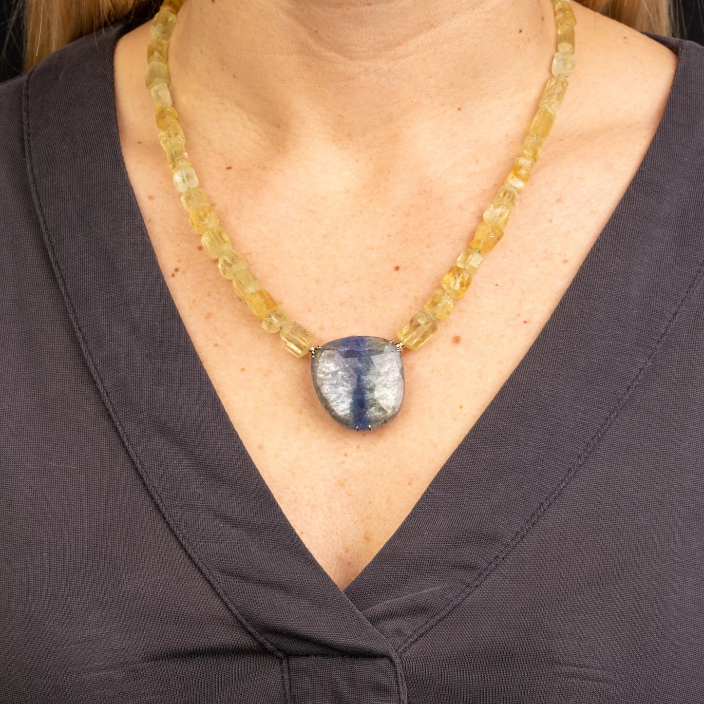 Custom Jewelry, Yellow Beryl Strand, llyn strong, Greenville - South Carolina