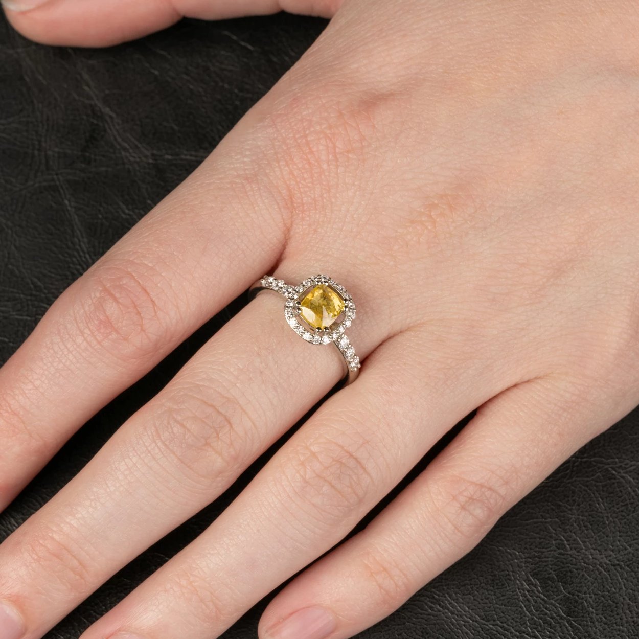 Custom Jewelry, Yellow Diamond Rose Cut Ring, llyn strong, Greenville - South Carolina