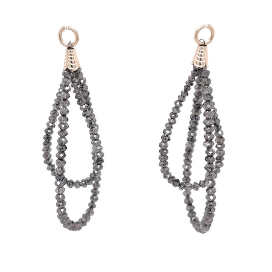 25.75 Carat Steele Gray Diamond Loop Jackets