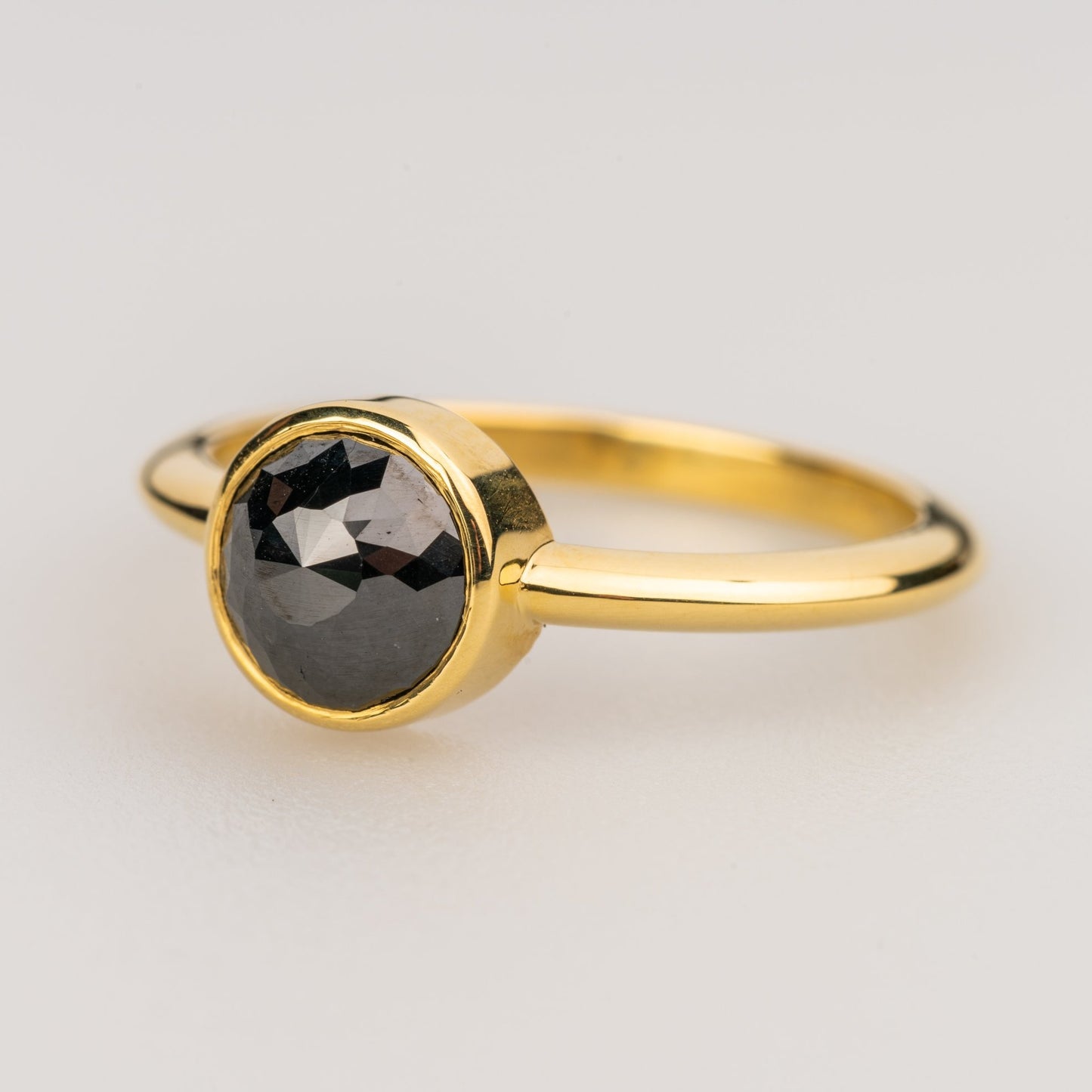 Custom Jewelry, Black diamond rose cut ring, Sydney Strong, Greenville, South Carolina