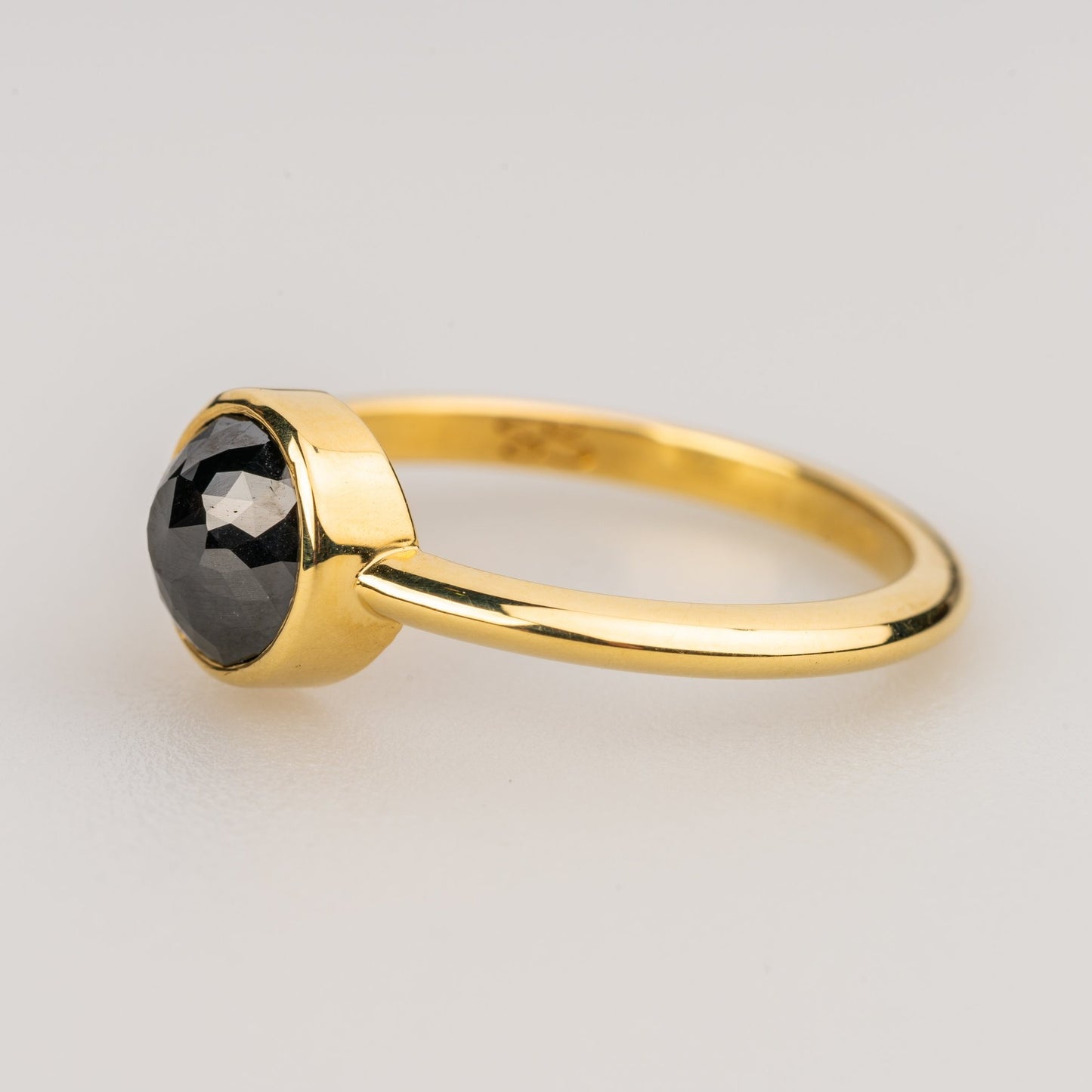 Custom Jewelry, Black diamond rose cut ring, Sydney Strong, Greenville, South Carolina