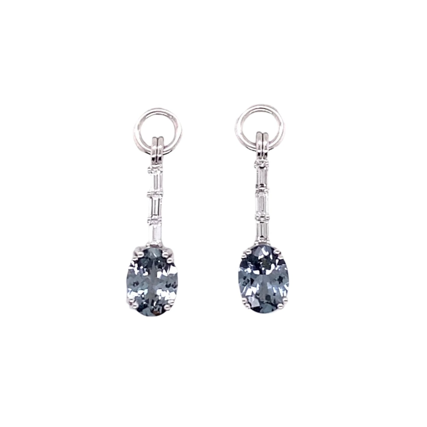 Custom jewelry, gray spinel and diamond jackets, llyn strong. Greenville, South Carolina
