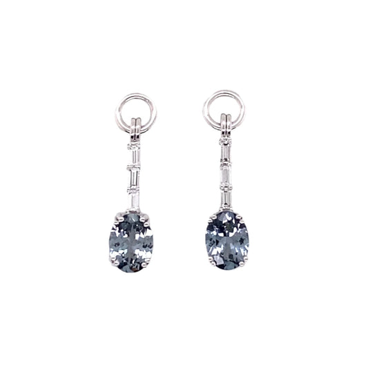 Custom jewelry, gray spinel and diamond jackets, llyn strong. Greenville, South Carolina