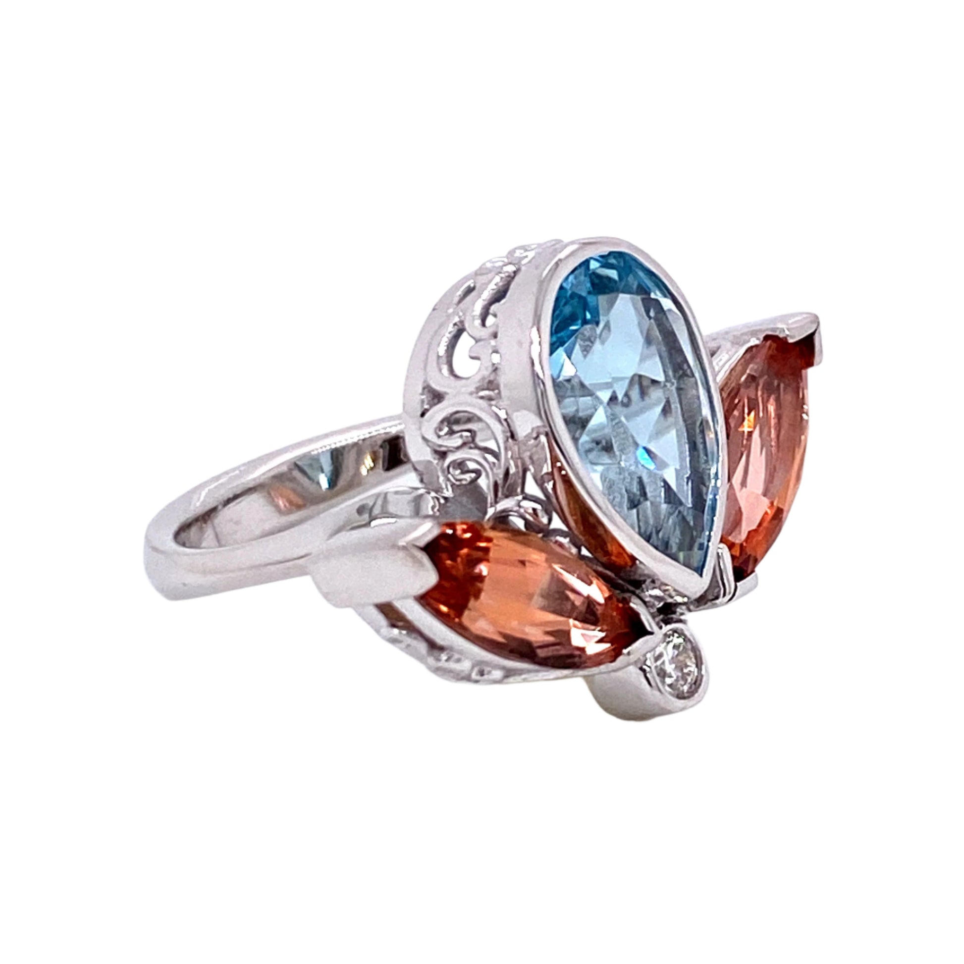 Custom jewelry, lotus flower ring, llyn strong, greenville, south carolina