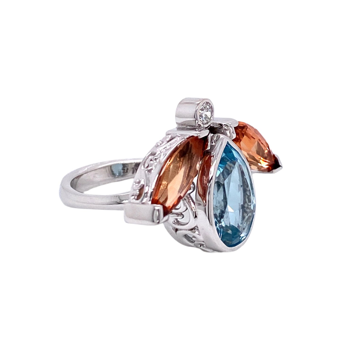 Custom jewelry, lotus flower ring, llyn strong, greenville, south carolina