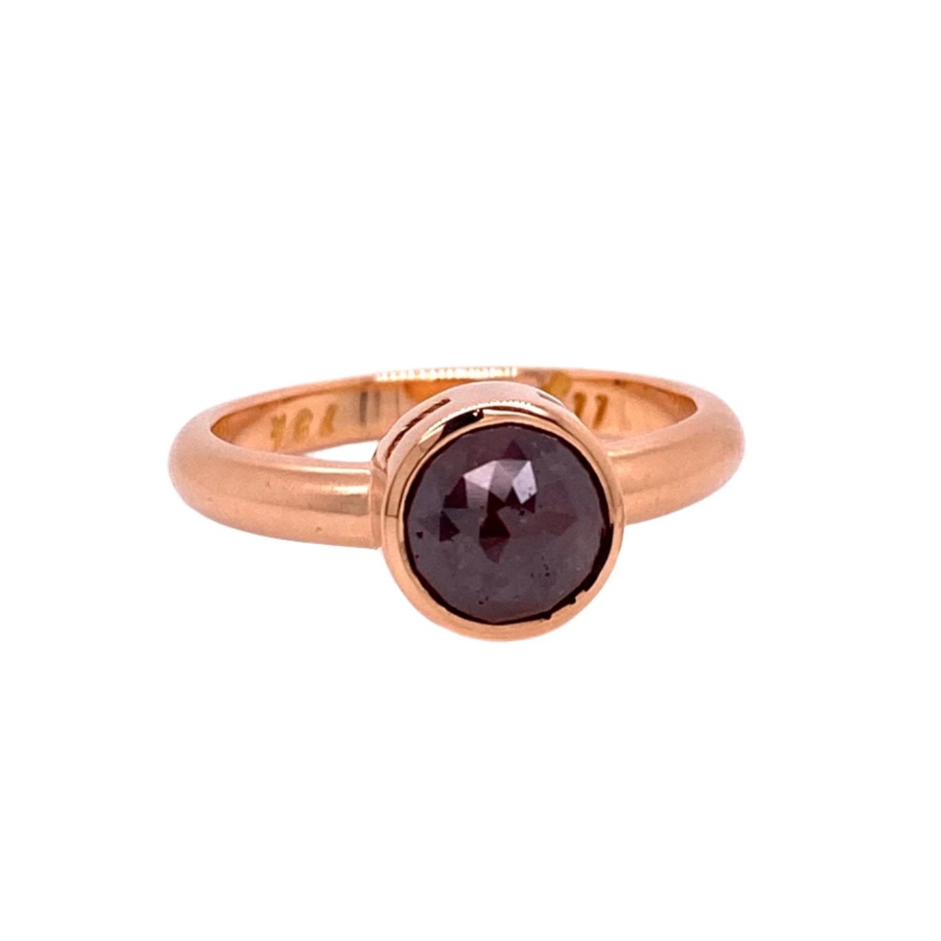 custom jewelry, rose cut, gold, ring, engagement ring, llyn strong, greenville, south carolina