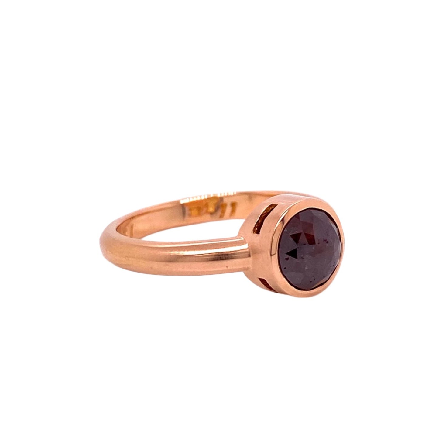 custom jewelry, rose cut, gold, ring, engagement ring, llyn strong, greenville, south carolina