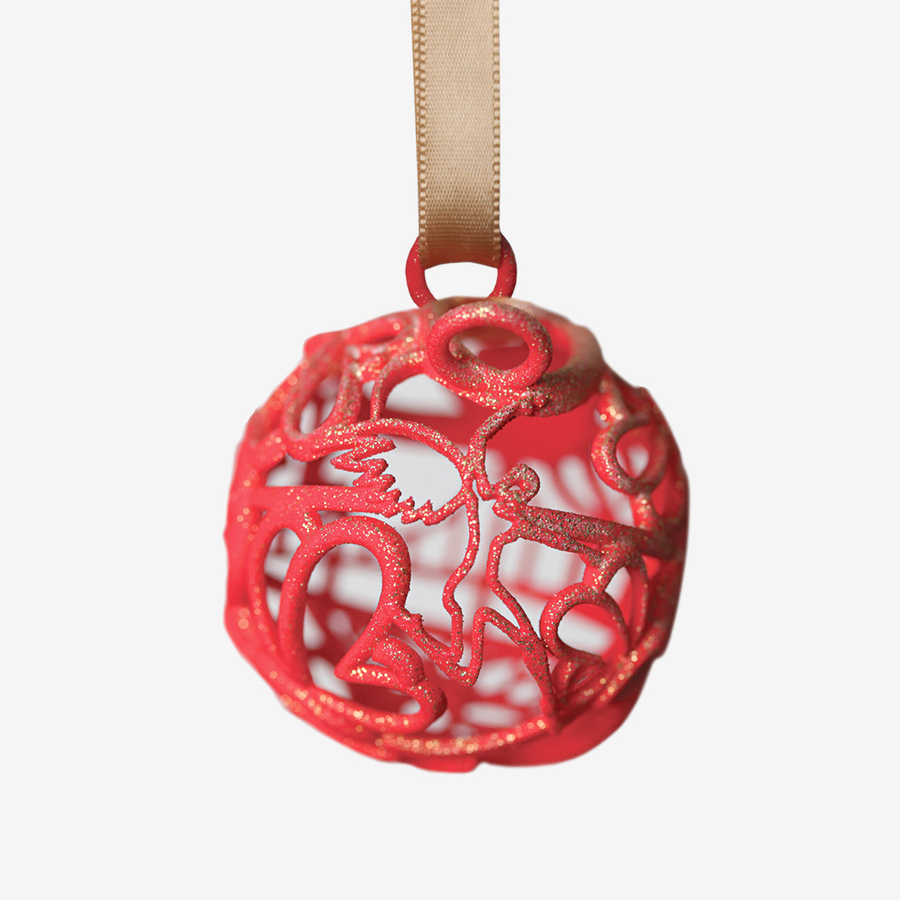 Greenville Sphere Ornament in White, Green or Red Nylon