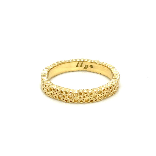 18k Yellow Gold "O" Style Ring